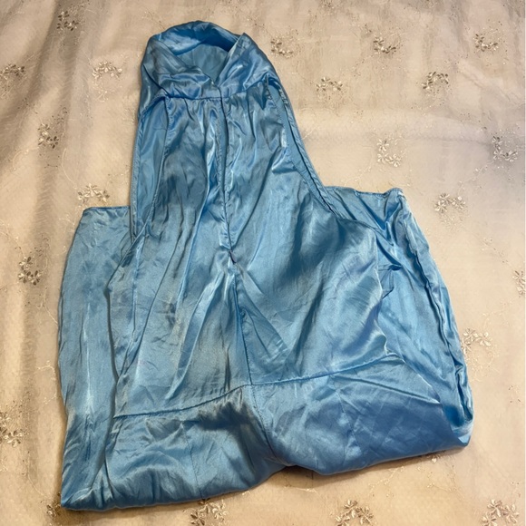 AMANDA UPRICHARD Sandrine Dress in Pacific 100% Silk Tie Front Mini Dress XS - Picture 5 of 9